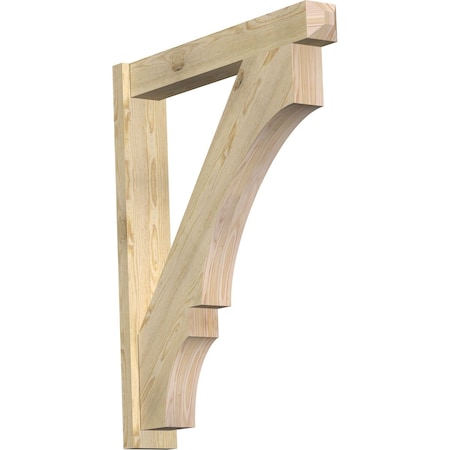 Ekena Millwork Balboa Craftsman Rough Sawn Outlooker, Douglas Fir, 6"W x 36"D x 44"H OUT06X36X44BOA04RDF